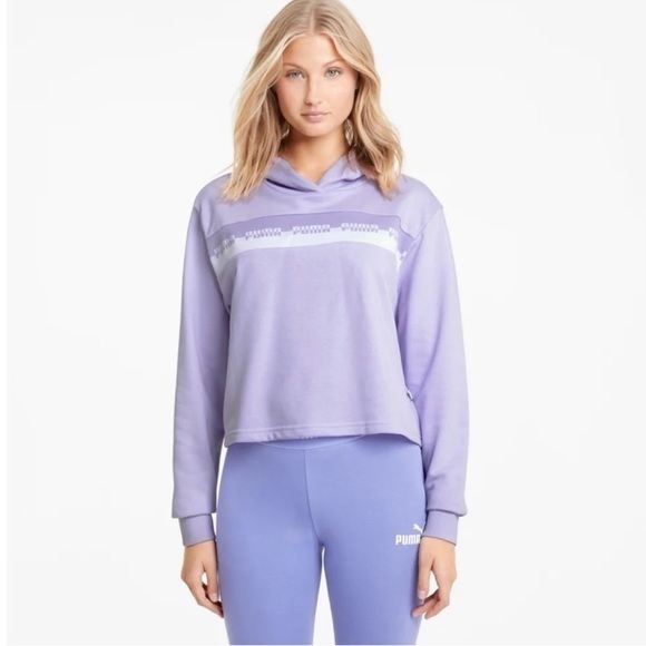 Puma CROPPED WOMEN'S HOODIE - Picture 1 of 5